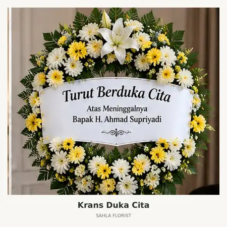 Krans Bunga Duka Pekalongan Timur